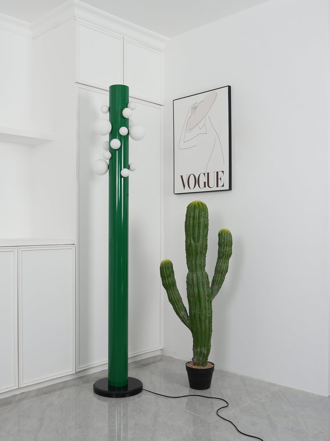 Green Apes Floor Lamp