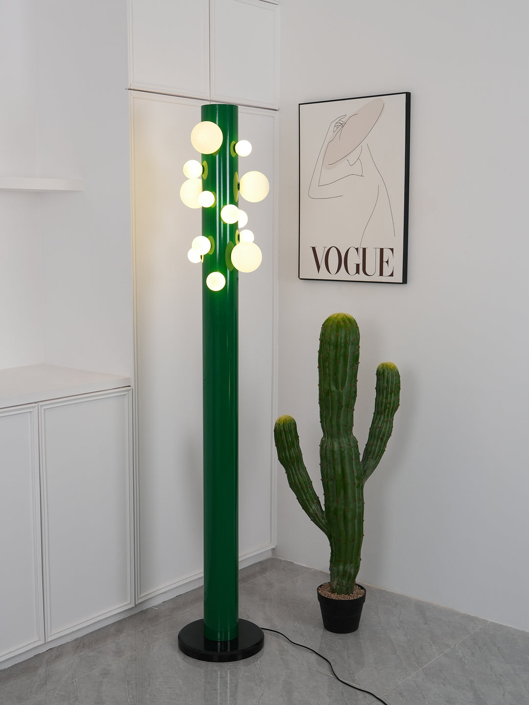 Green Apes Floor Lamp