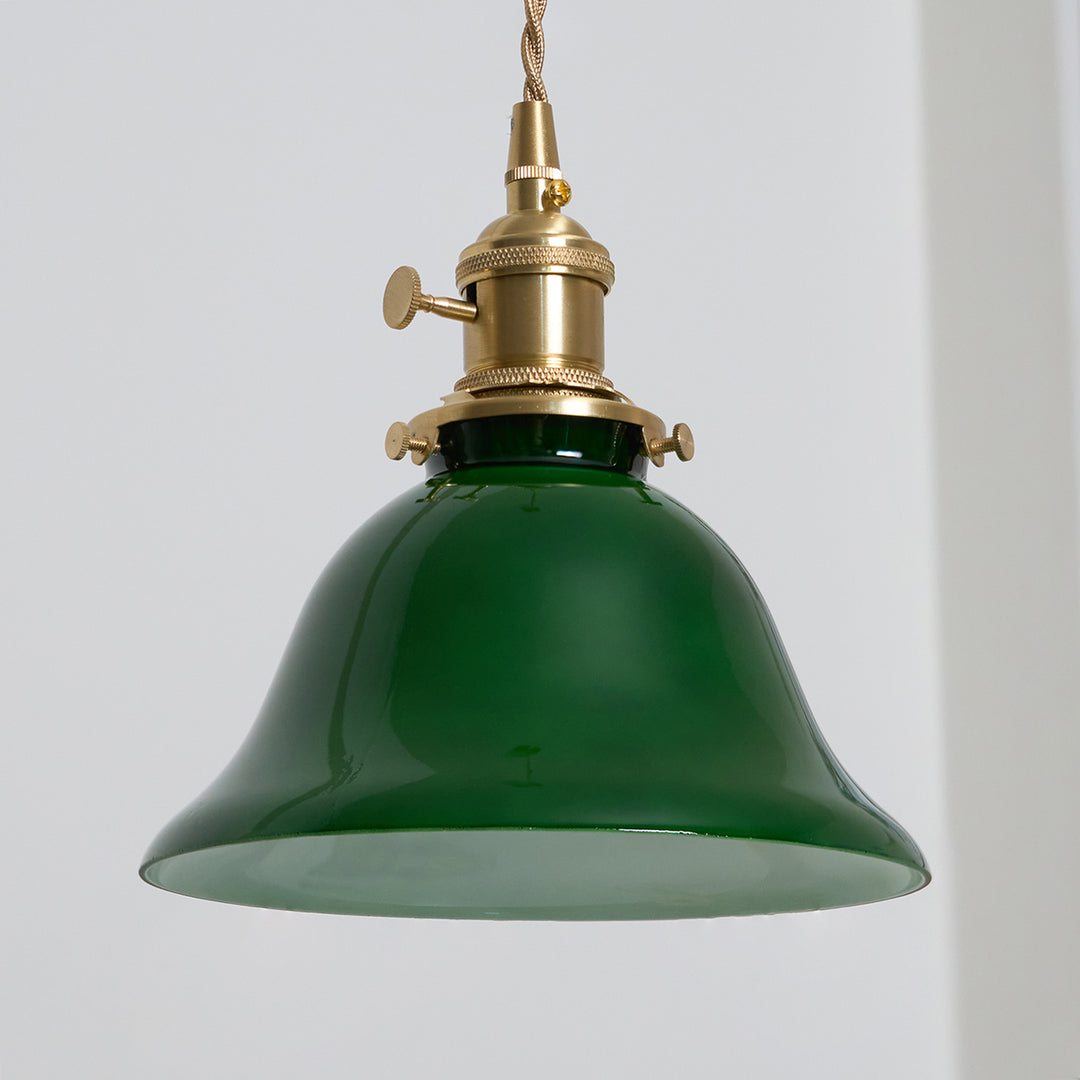 Green Bell Pendant Light