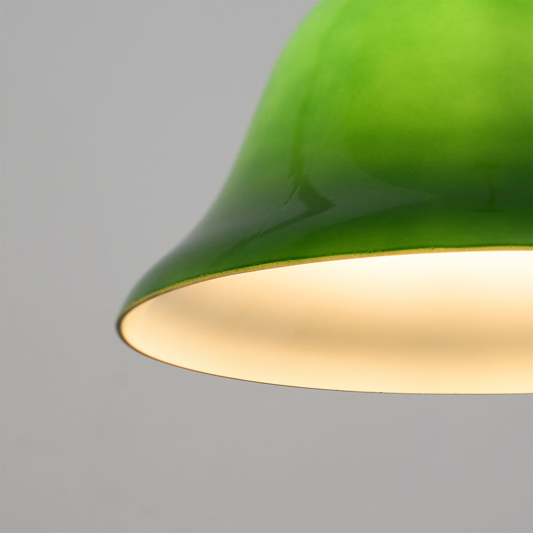 Green Bell Pendant Light