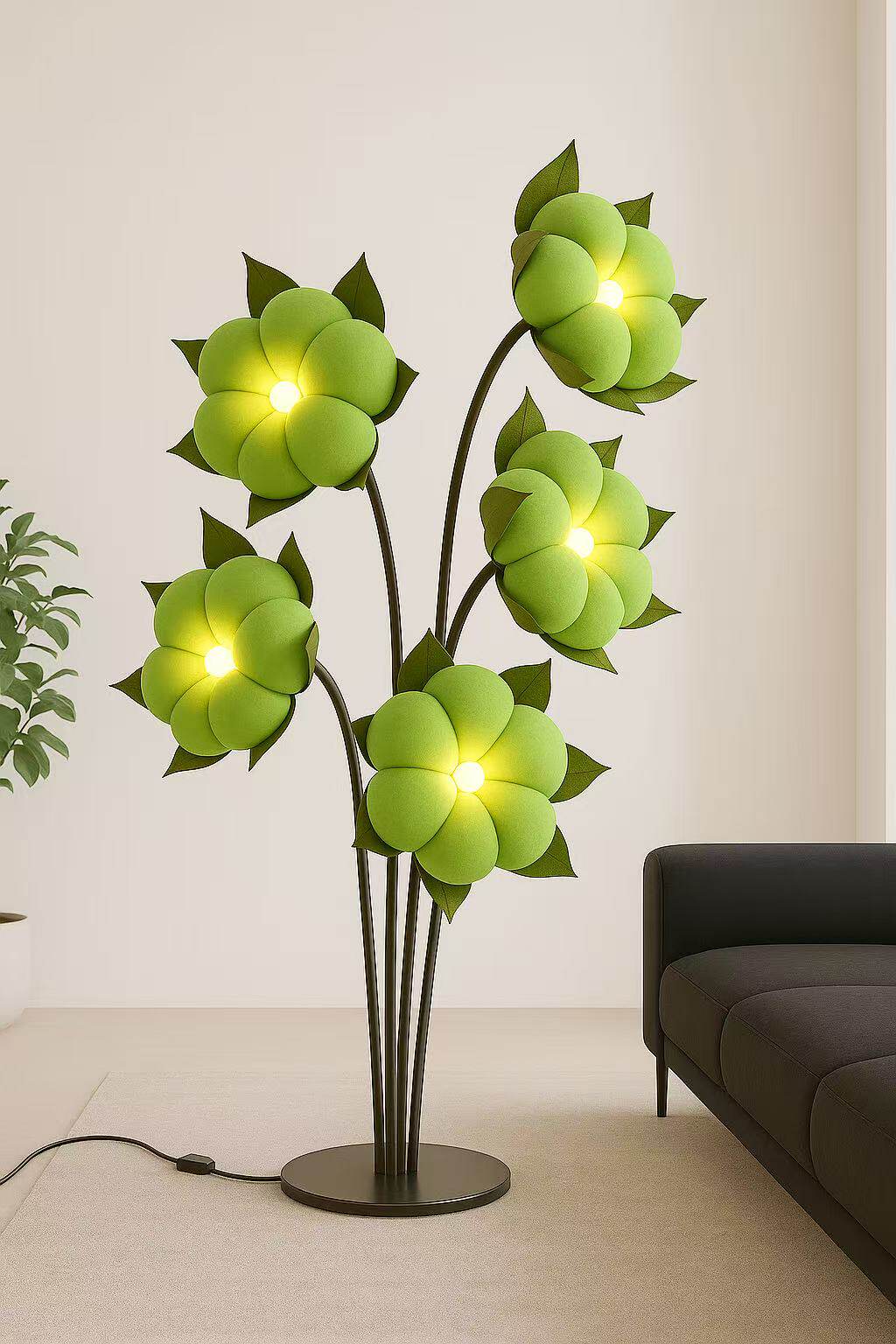 Green Blossom Floor Lamp - Vakkerlight