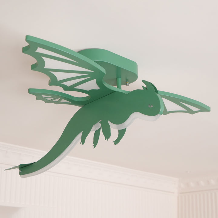 Groene dinosaurus plafondlamp