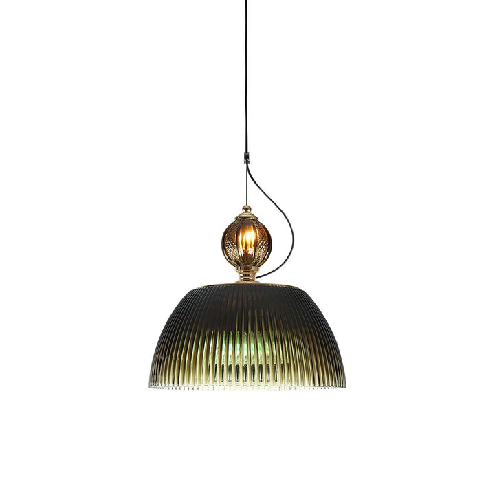 Green Glass Bowl Pendant Lamp - Vakkerlight