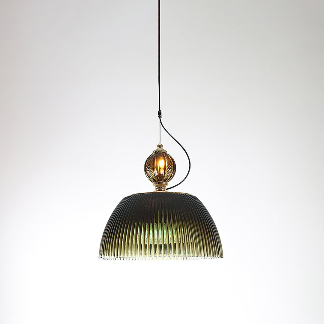 Green Glass Bowl Pendant Lamp - Vakkerlight