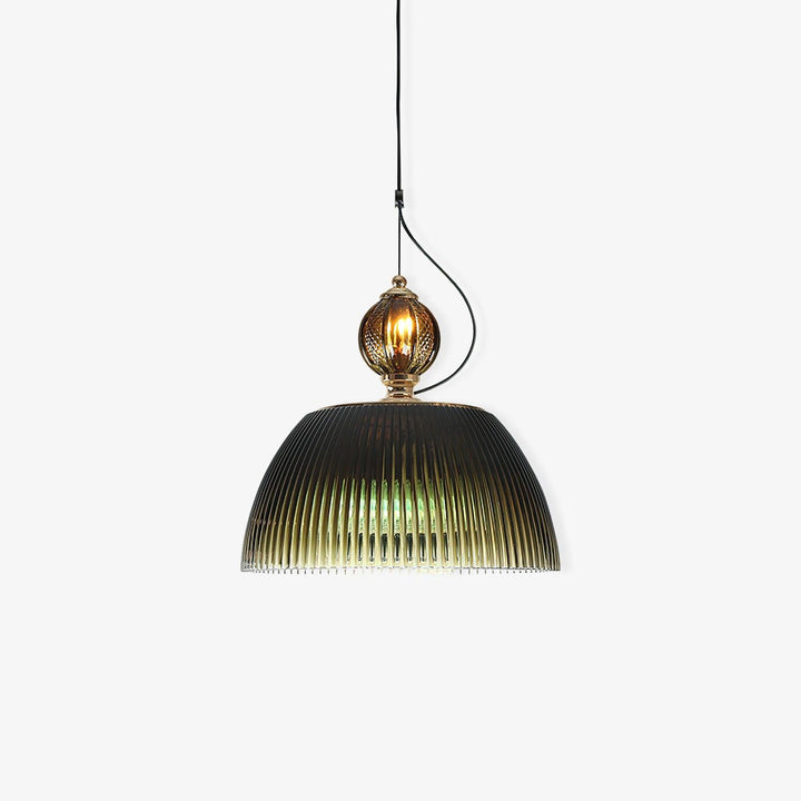 Green Glass Bowl Pendant Lamp - Vakkerlight