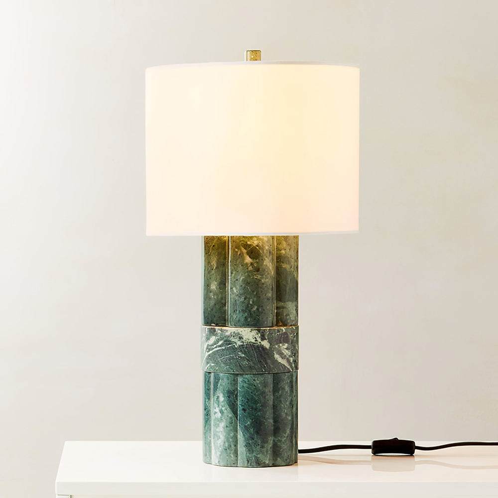 Green Marble Table Lamp - Vakkerlight