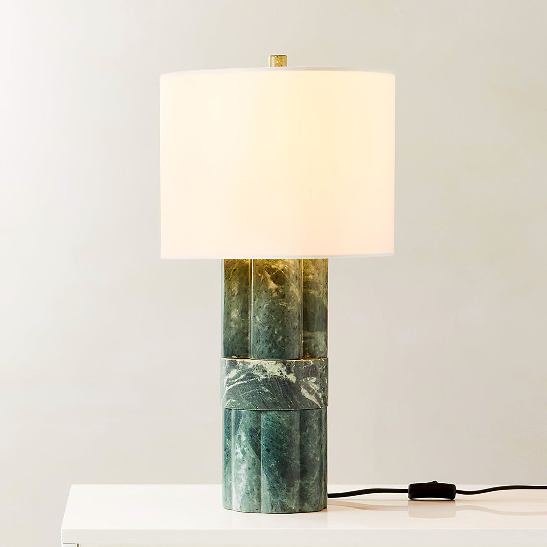 Green Marble Table Lamp - Vakkerlight