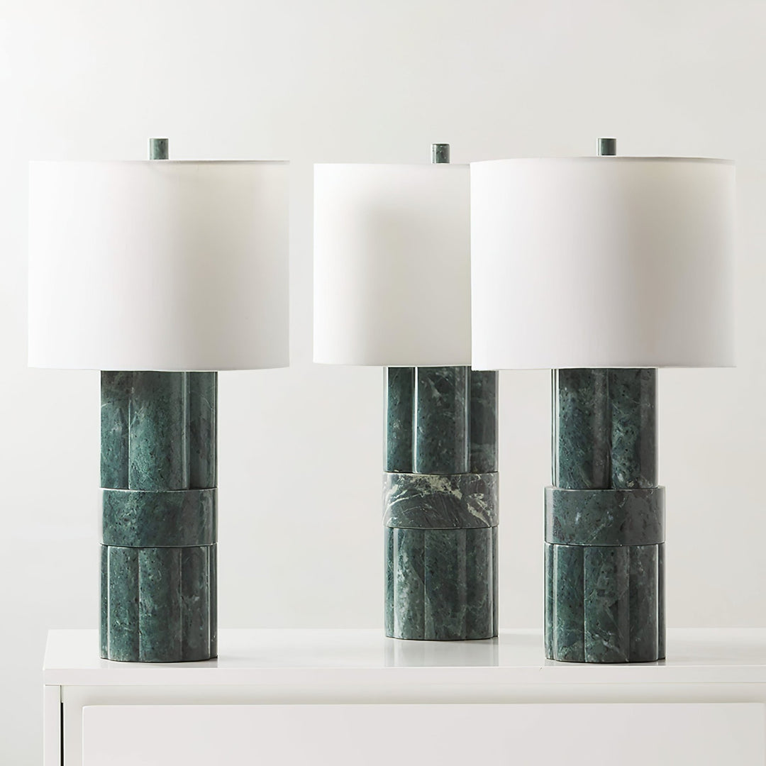 Green Marble Table Lamp - Vakkerlight