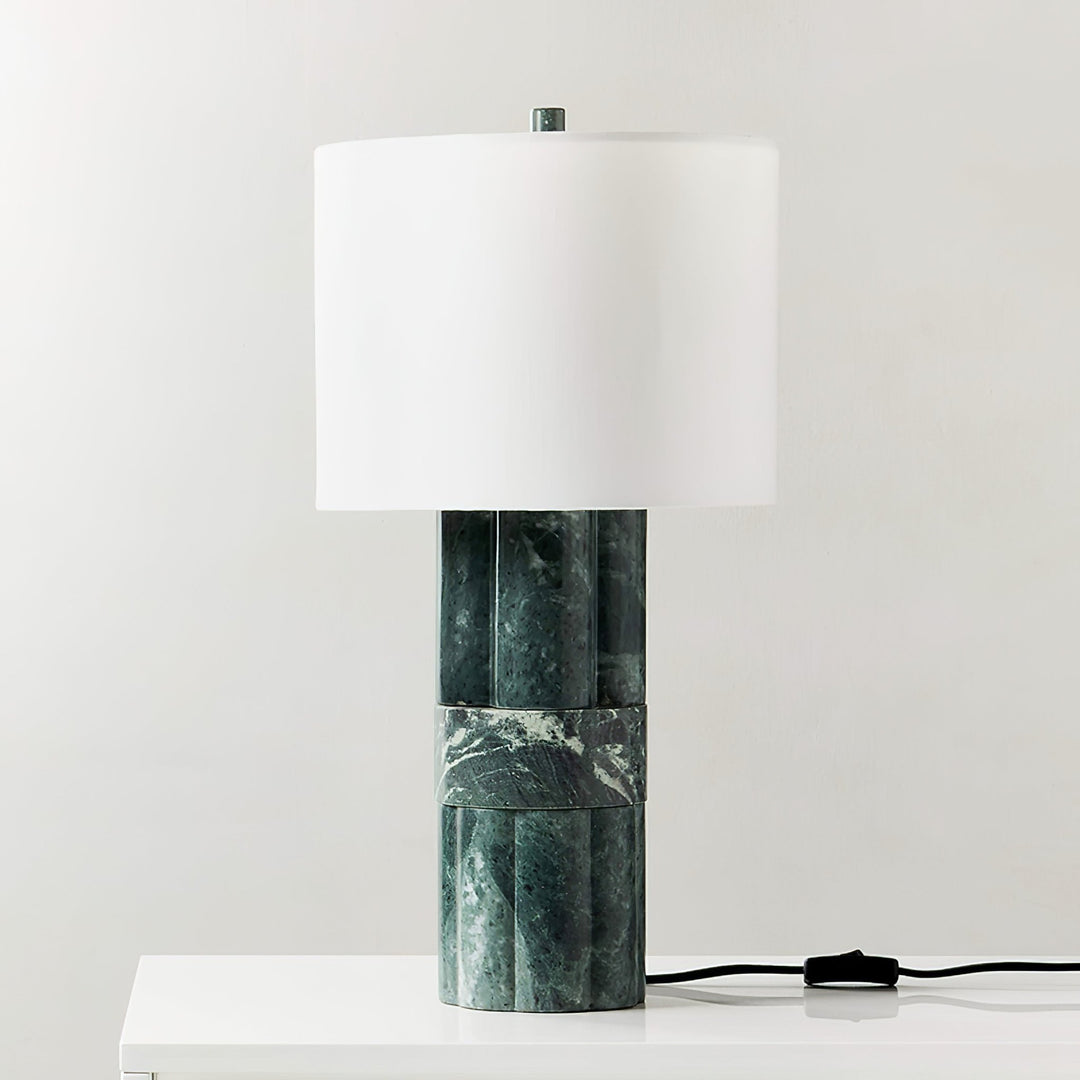 Green Marble Table Lamp - Vakkerlight