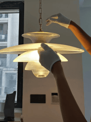 Grid Glass Pendant Light