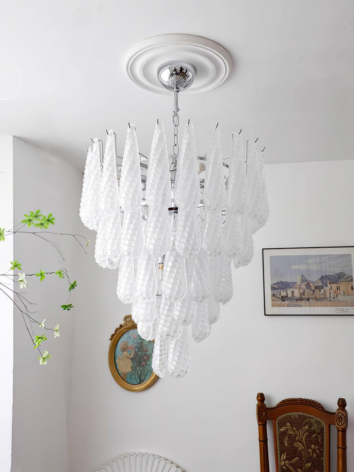 Grid Glass Waterfall Chandelier - Vakkerlight