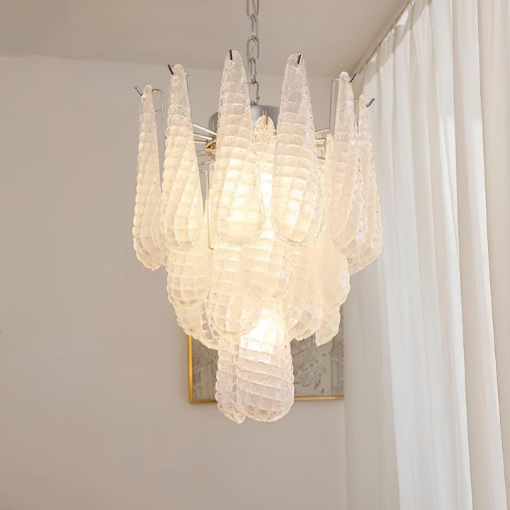 Grid Glass Waterfall Chandelier - Vakkerlight