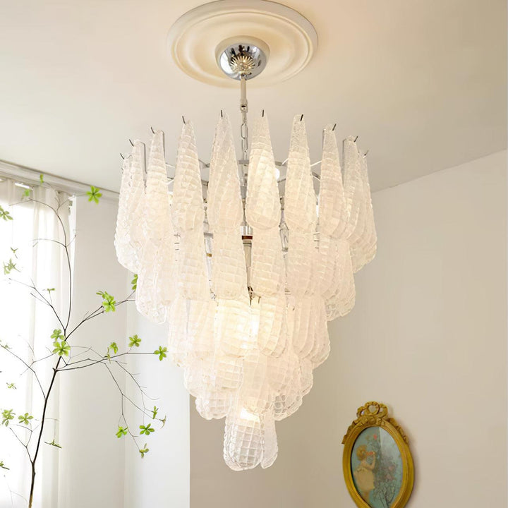 Grid Glass Waterfall Chandelier - Vakkerlight