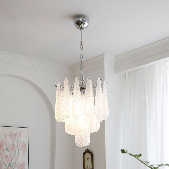 Grid Glass Waterfall Chandelier - Vakkerlight