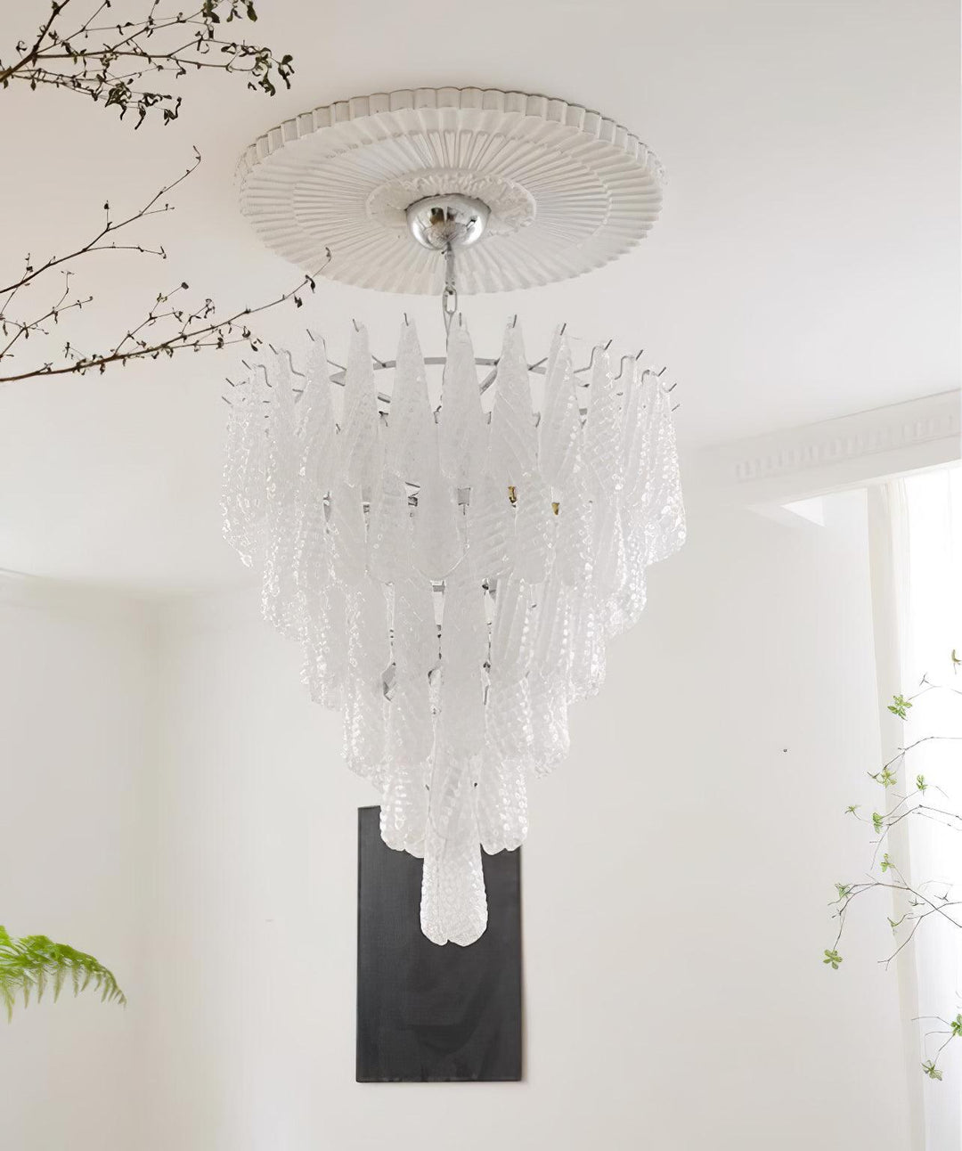 Grid Glass Waterfall Chandelier - Vakkerlight