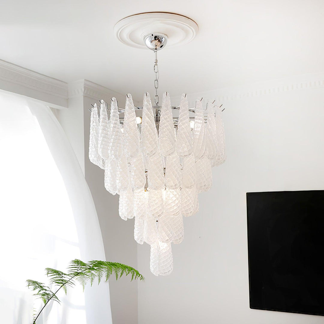 Grid Glass Waterfall Chandelier - Vakkerlight