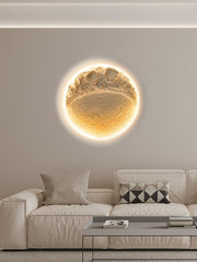 Gypsum Moon Wall Lamp
