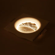 مصباح حائط على شكل قمر الجبس