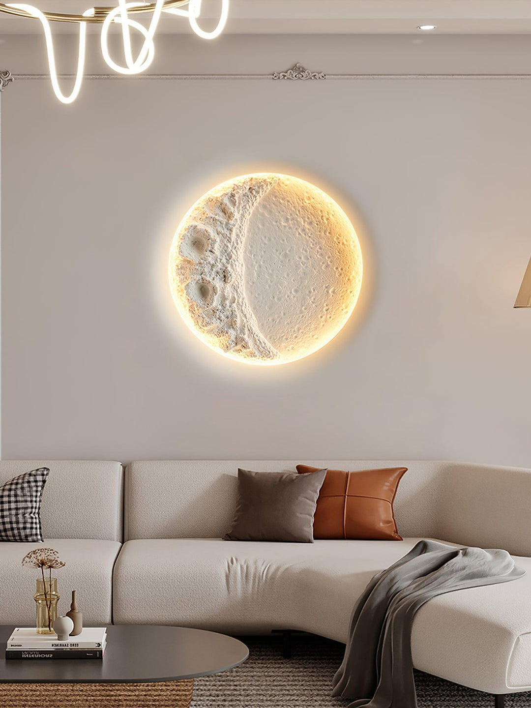 Gypsum Moon Wall Lamp - Vakkerlight