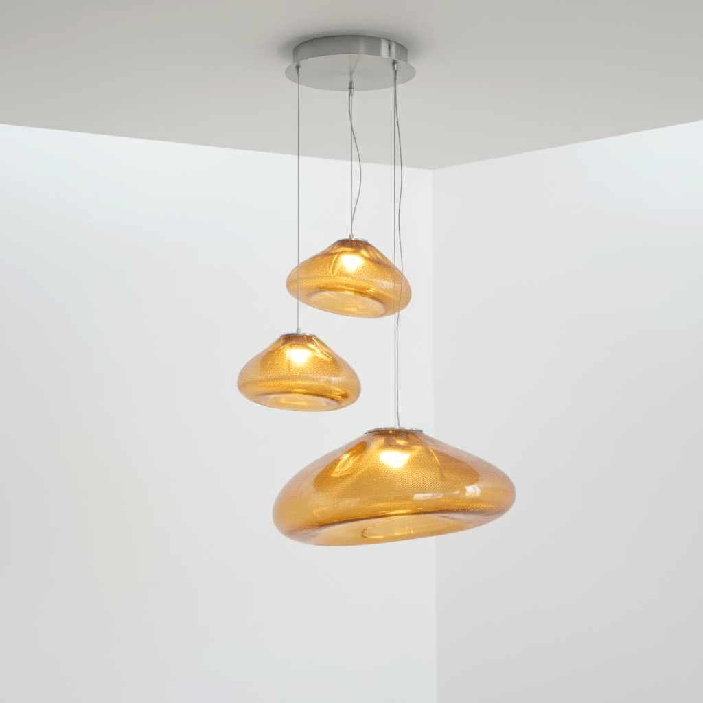 Blown Glass Mesh Pendant Light - Vakkerlight
