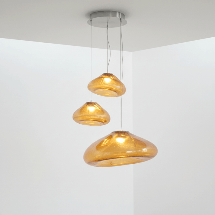 Blown Glass Mesh Pendant Light - Vakkerlight