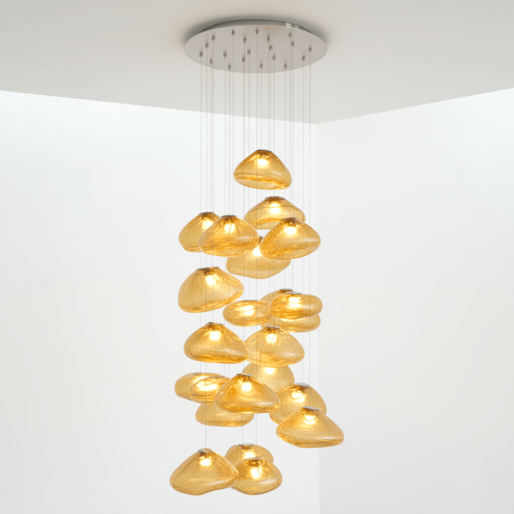 Blown Glass Mesh Pendant Light - Vakkerlight