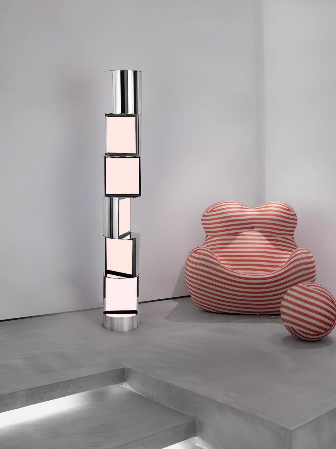 Half Cylindrical Rotating Floor Lamp - Vakkerlight