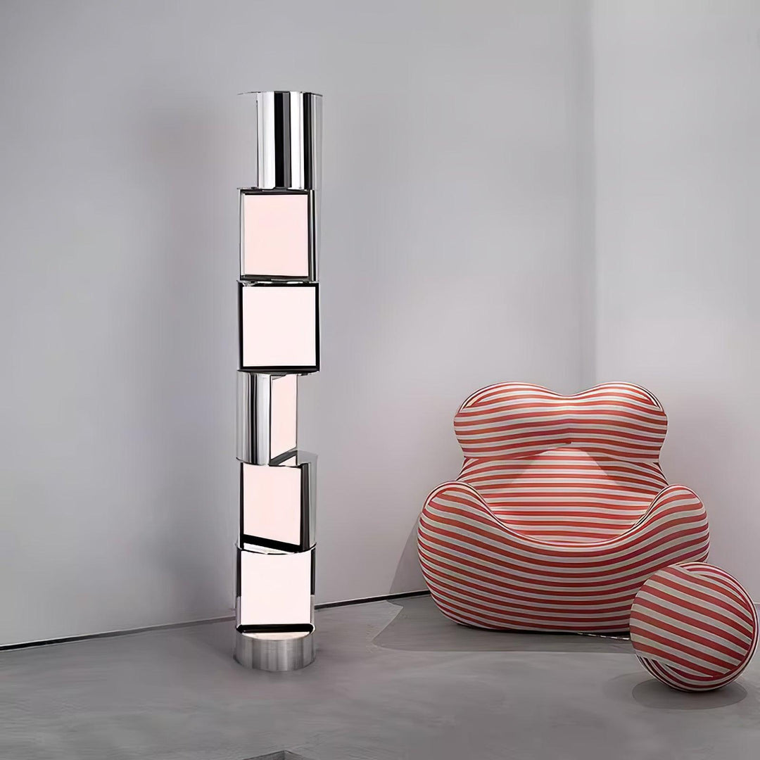 Half Cylindrical Rotating Floor Lamp - Vakkerlight