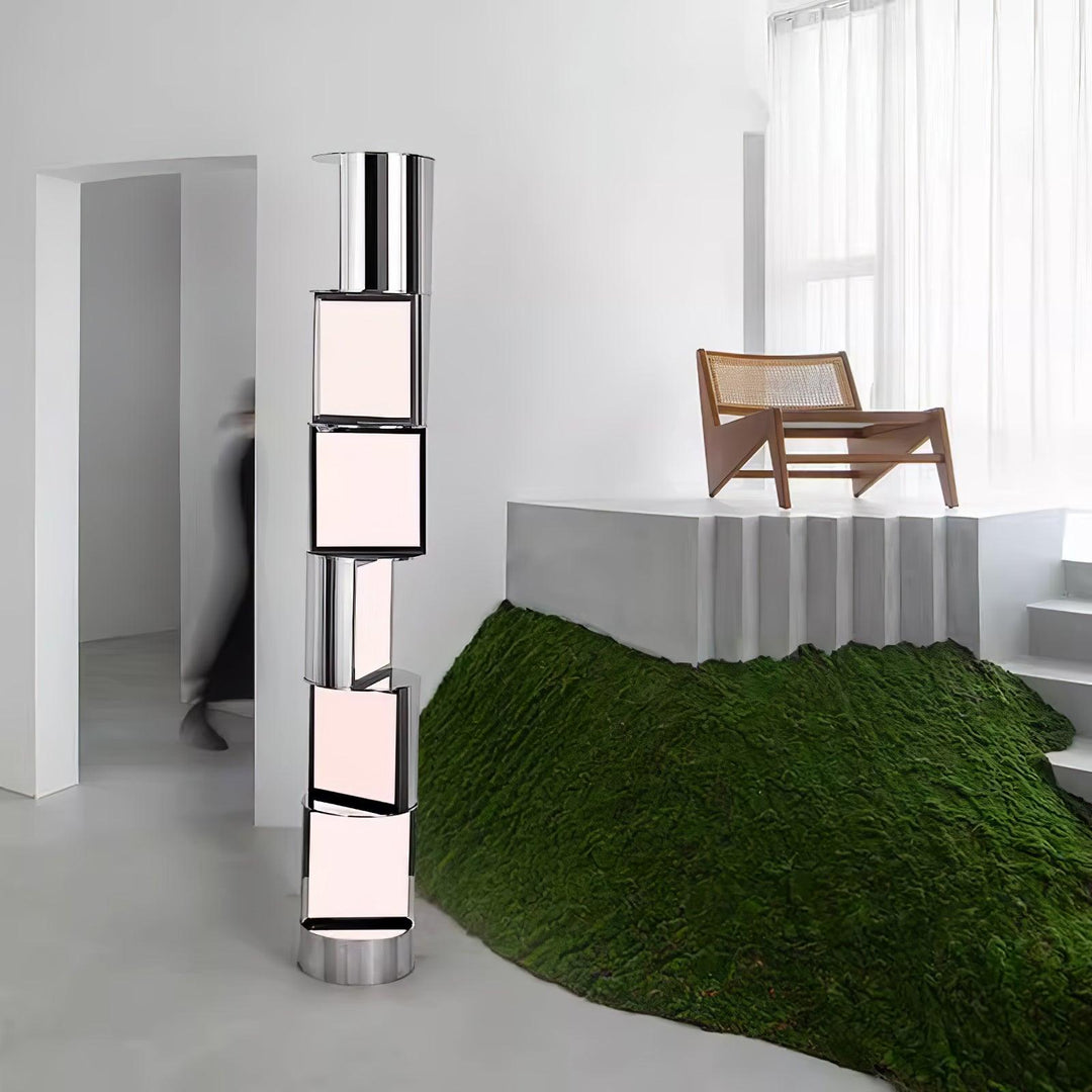 Half Cylindrical Rotating Floor Lamp - Vakkerlight