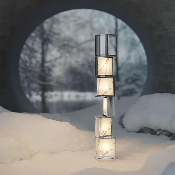 Half Cylindrical Rotating Floor Lamp - Vakkerlight