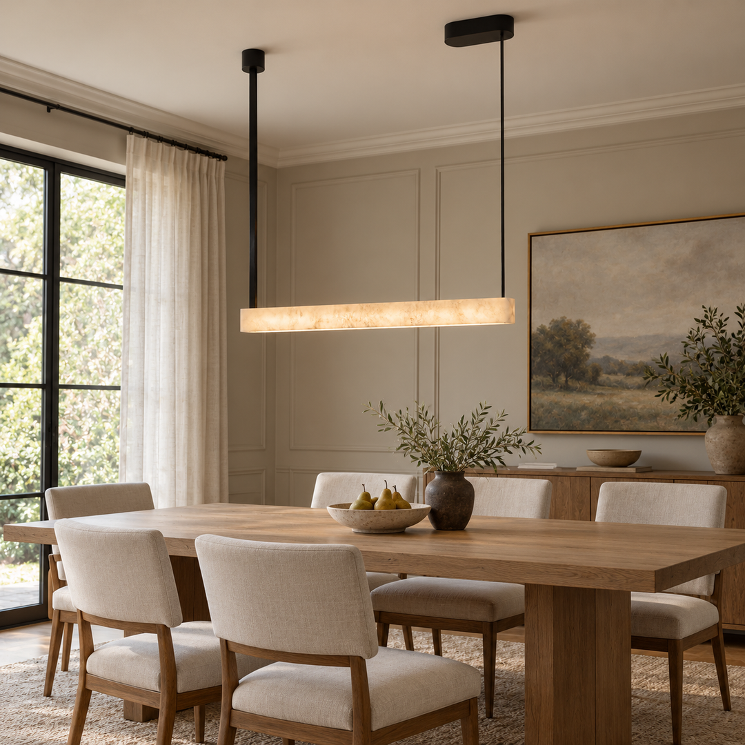 Halia Alabaster Linear Pendant Lamp