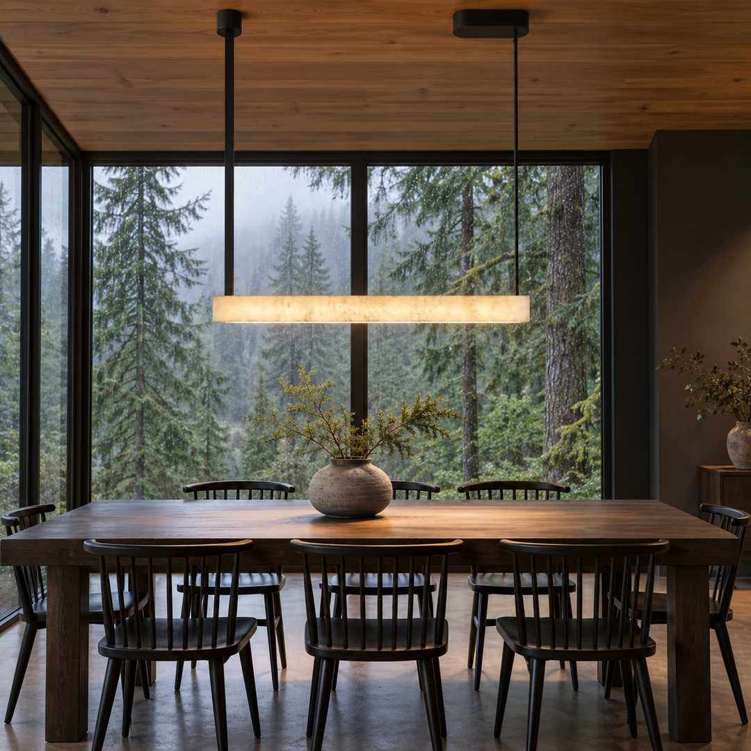Halia Alabaster Linear Pendant Lamp