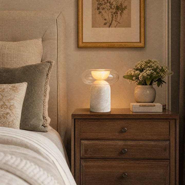 Halo Alabaster Table Lamp