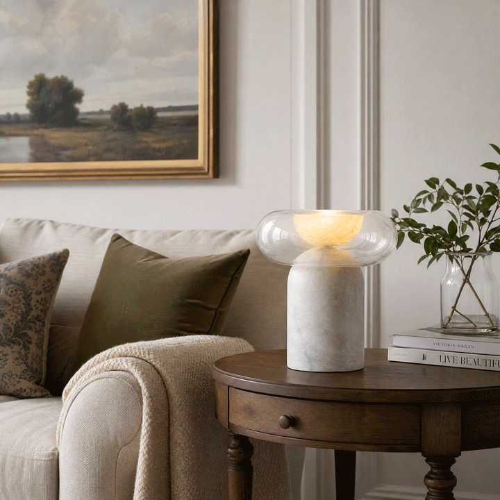 Halo Alabaster Table Lamp