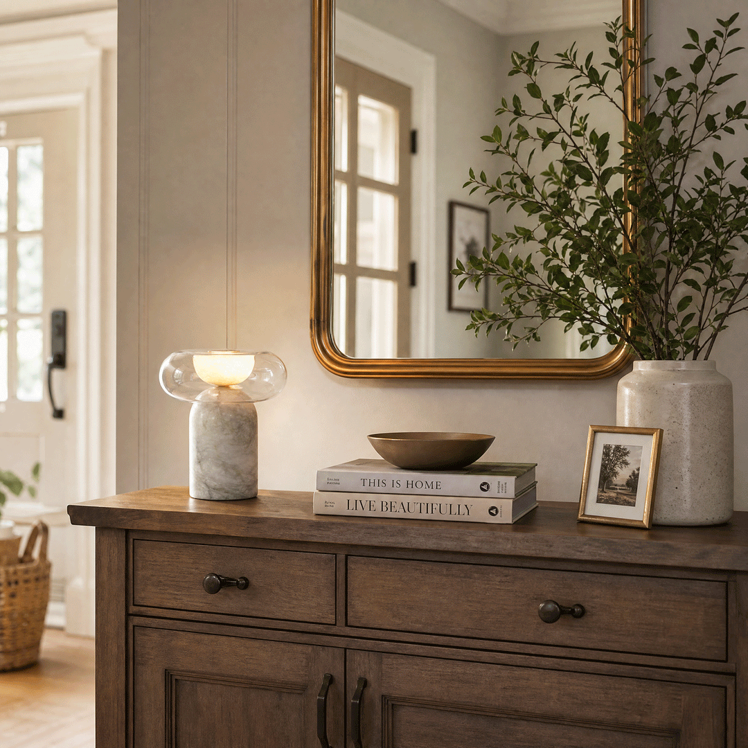 Halo Alabaster Table Lamp