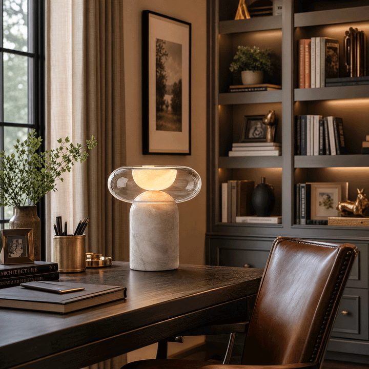 Halo Alabaster Table Lamp