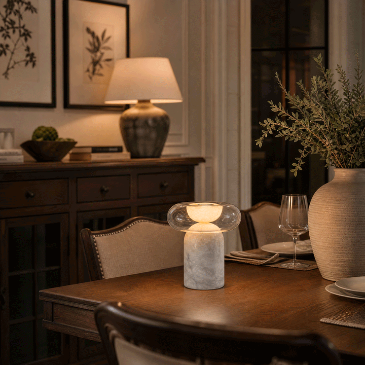 Halo Alabaster Table Lamp