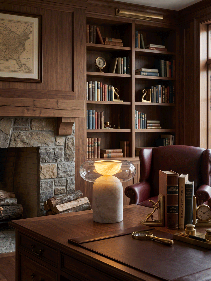 Halo Alabaster Table Lamp