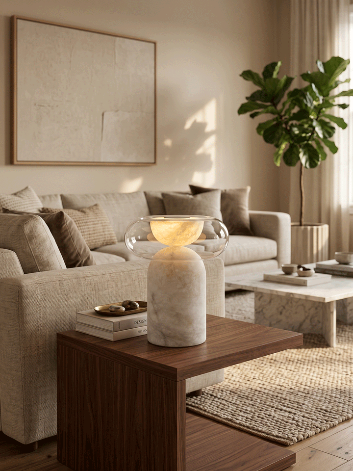 Halo Alabaster Table Lamp