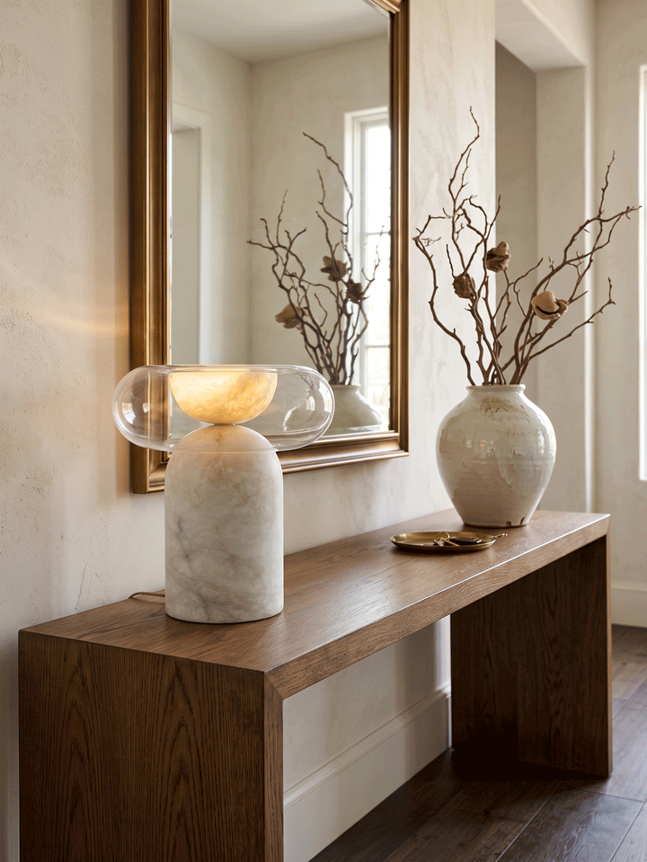 Halo Alabaster Table Lamp