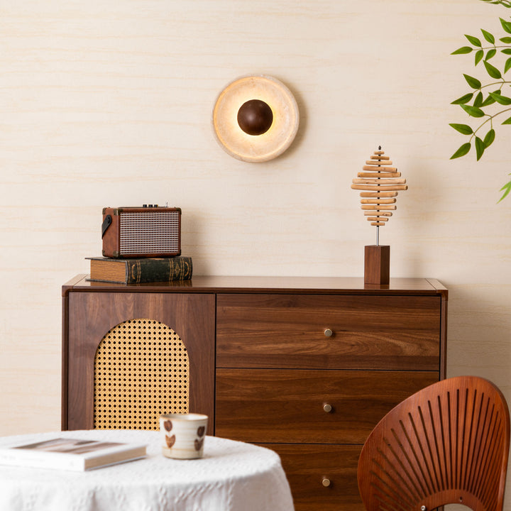 Halo Travertine Wall Light - Vakkerlight