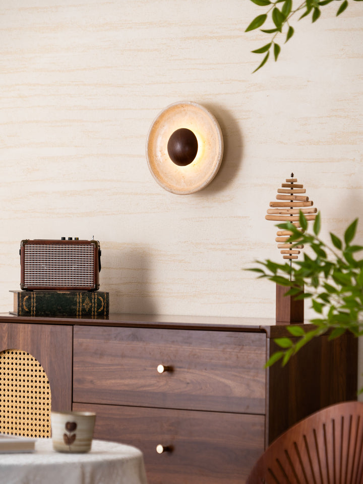 Halo Travertine Wall Light - Vakkerlight