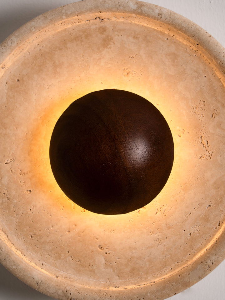 Halo Travertine Wall Light - Vakkerlight