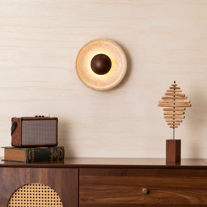 Halo Travertine Wall Light - Vakkerlight