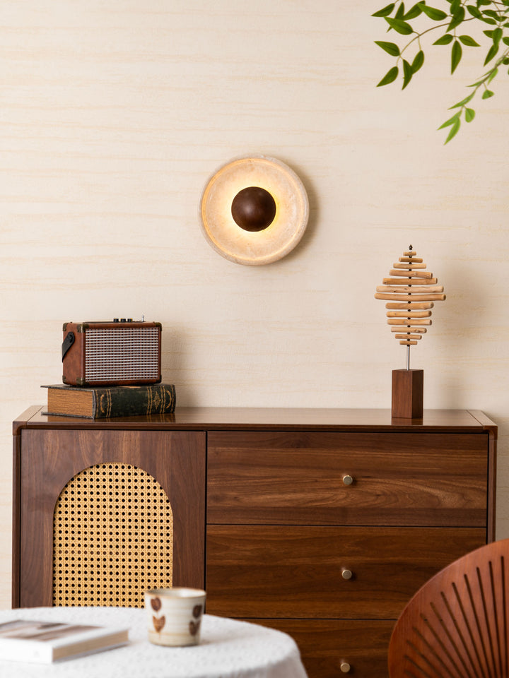 Halo Travertine Wall Light - Vakkerlight