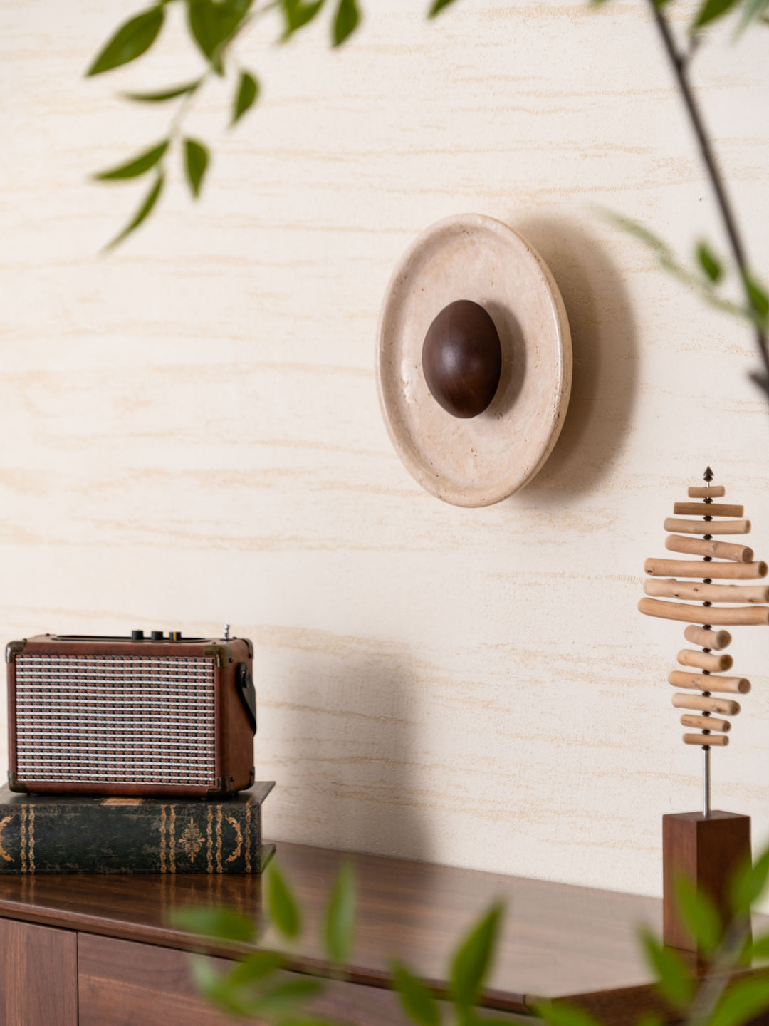 Halo Travertine Wall Light - Vakkerlight