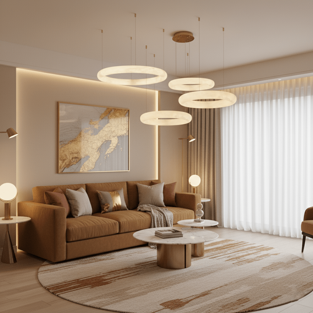 Halo di Pietra Chandelier - Vakkerlight