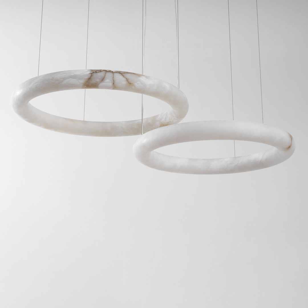 Halo di Pietra Alabaster Chandelier - Vakkerlight
