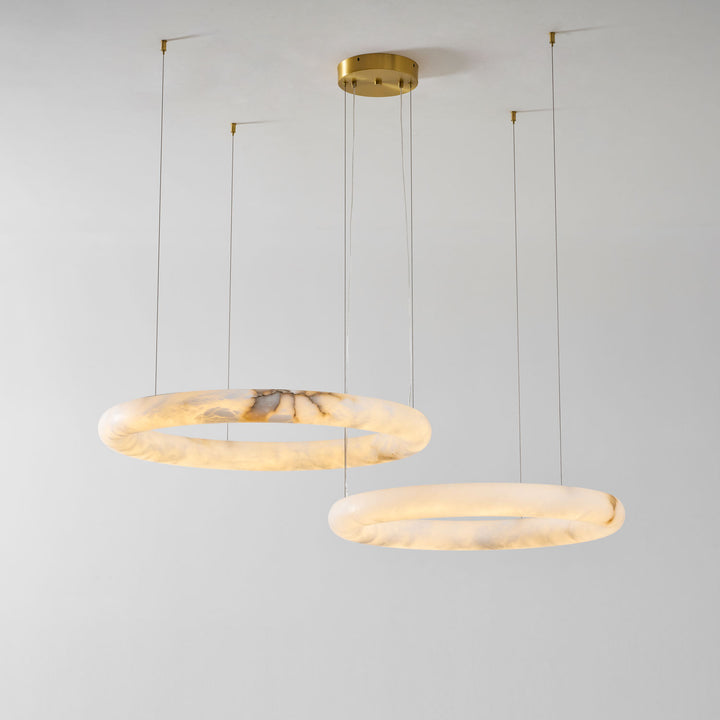 Halo di Pietra Alabaster Chandelier - Vakkerlight