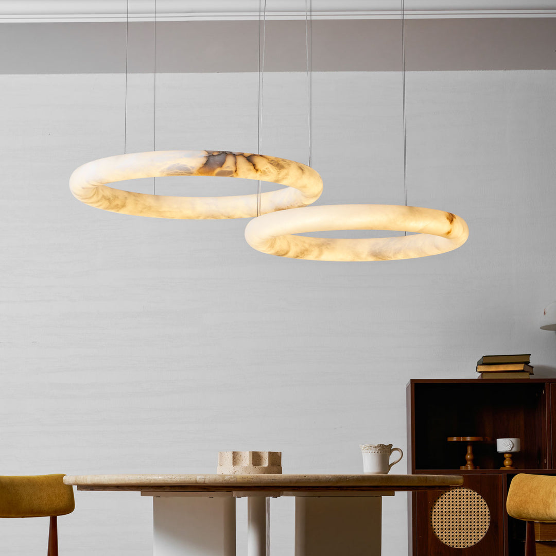 Halo di Pietra Alabaster Chandelier - Vakkerlight